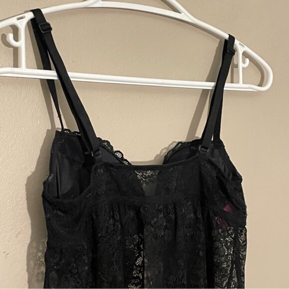 La SENZA Black Lace Push-Up Lingerie Teddy - Picture 11 of 15
